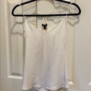 J-crew white racer back cami